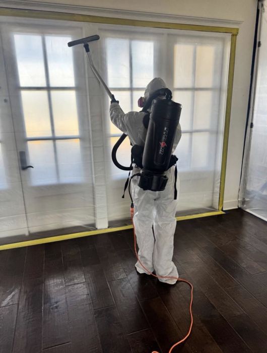 HEPPA Vacuum Mold Remediation by Phoenix Flood and Fire in Plano TX